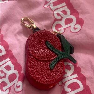 Cherry Shaped Keychain with Gold Clip